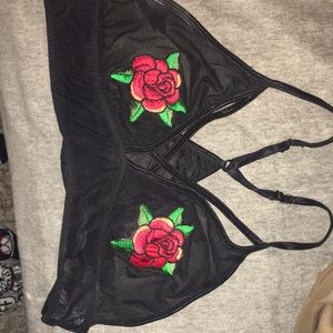 Very cute See thru rose bra